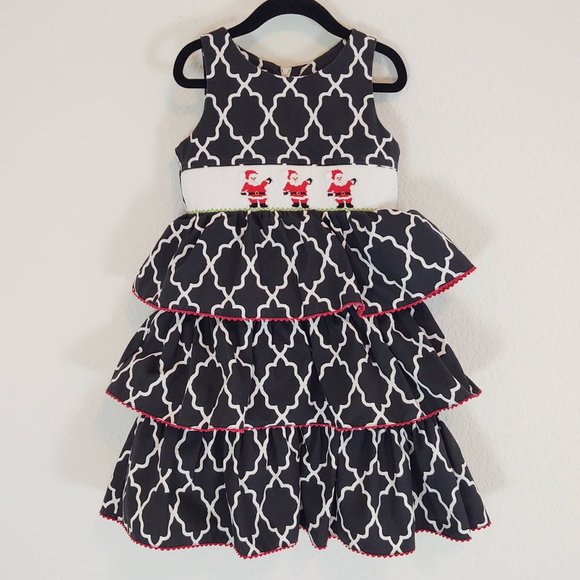 white christmas dresses Susanne Lively Girls Red Corduroy Christmas Dress main image 1